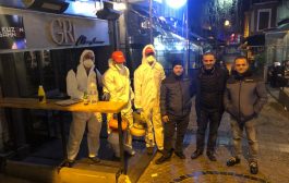Kadıköy Tarihi Çarşı’da Koronaviris’e karşı gece 03:00 ‘te Dezenfekte çalışmaları