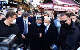 CHP Genel Başkanı Kemal Kılıçdaroğlu’nun Kadıköy Tarihi Çarşıya esnaf ziyareti