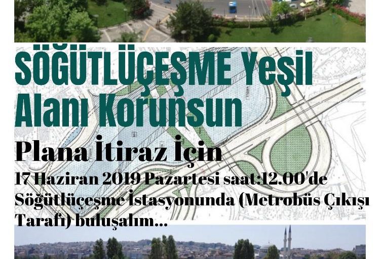 Söğütlüçeşme Yeşil Alanı Korunsun ,.  Plana itiraz için, Kadıköy Kent Konseyinden Basın Açıklaması yapılacak