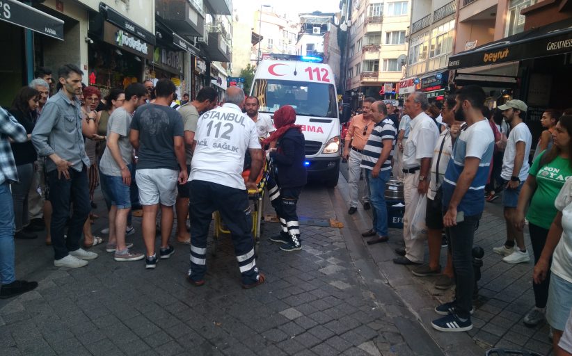 Moda Caddesinde kaza