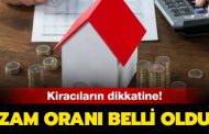Kiralara yapılacak artış oranı yıllık 15,87 oldu