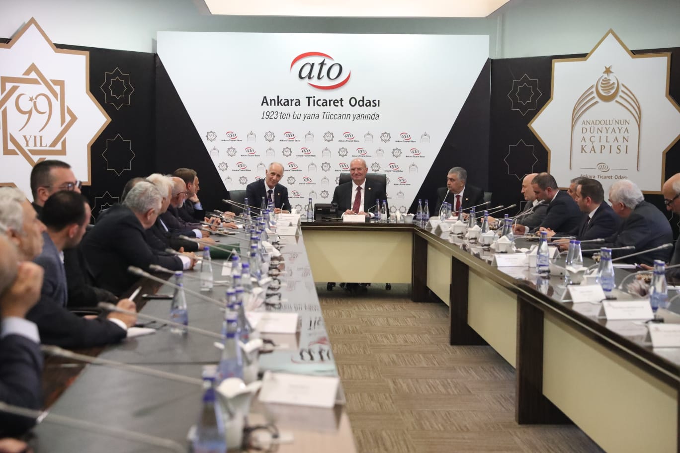 Tarihi Çarşılar Federasyonu’nun  Ankara ziyaretlerindeki ilk durak ATO  oldu .