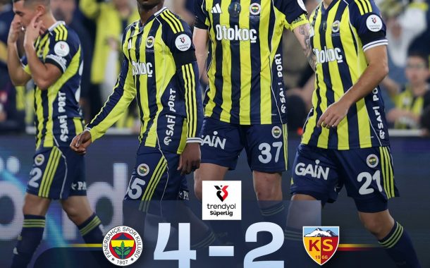 Fenerbahçe, Kadıköy’de 3 puanı 4 golle aldı.