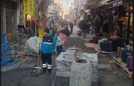 Kadıköy Tarihi Çarşı’da yol yenileme çalışmaları devam ediyor