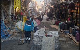 Kadıköy Tarihi Çarşı’da yol yenileme çalışmaları devam ediyor