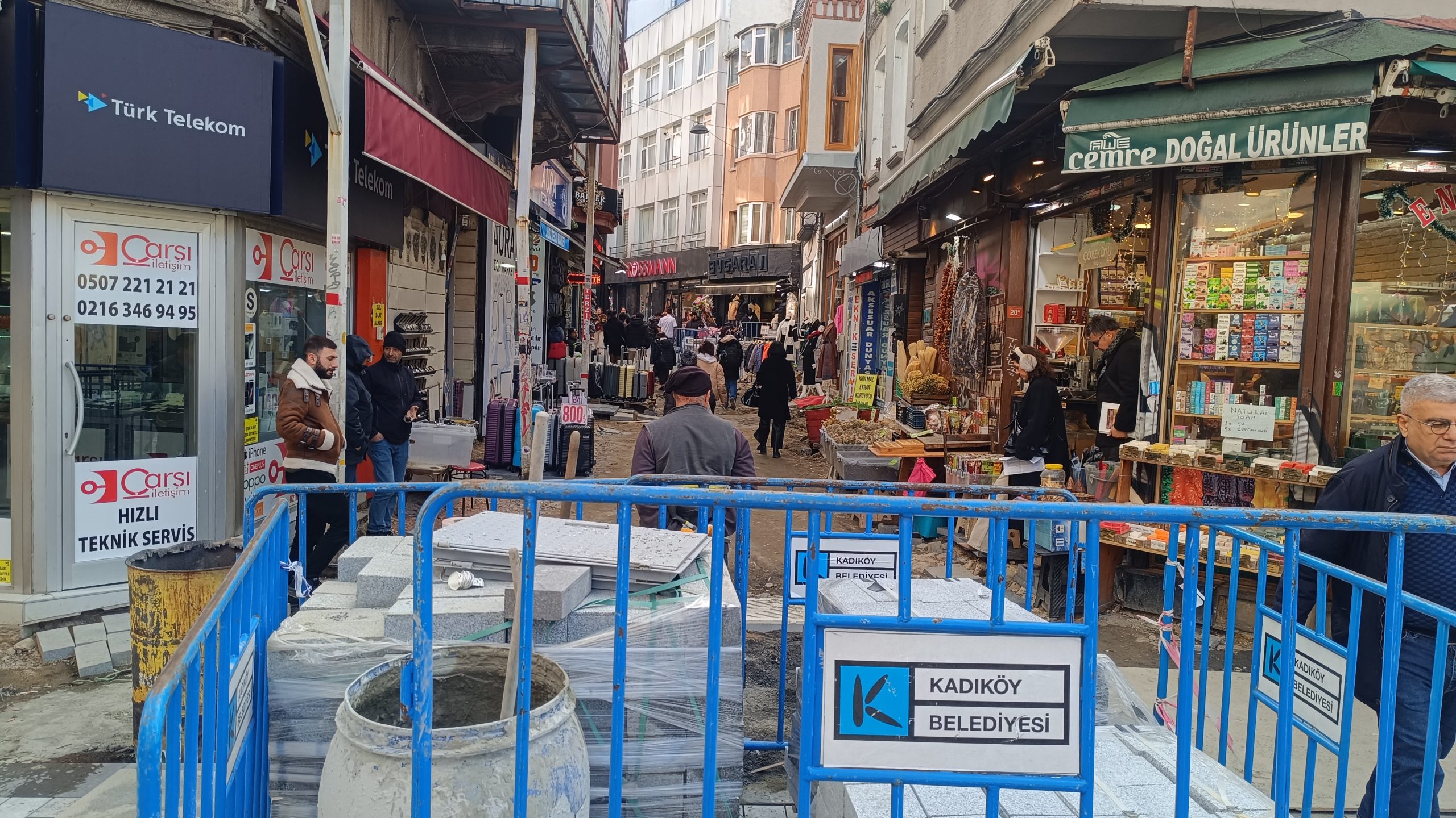 Serasker Caddesi’nde yol yenileme çalışmaları başlatıldı