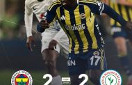 Şampiyonluk yarışında , Fenerbahçe için Rizespor karşısında uzatma dakikalarında önemli bir puan kaybı : 2 – 2