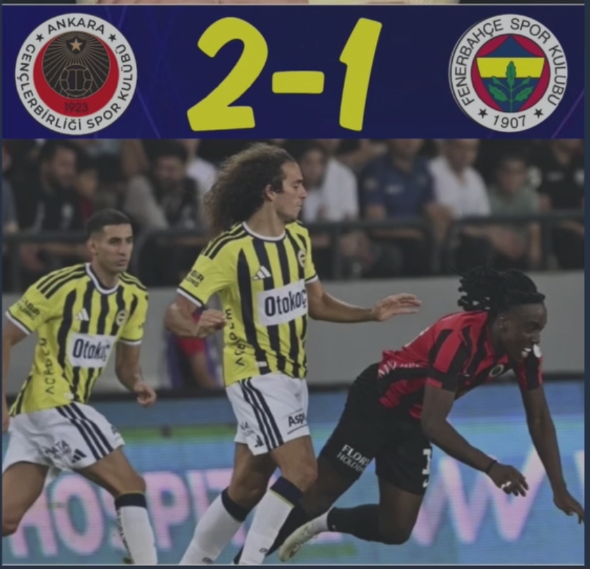 Fenerbahçe Sezona Şok Mağlubiyetle Başladı: Gençlerbirliği 2-1 Fenerbahçe